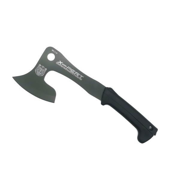 One Piece Steel Lightweight Survival Axe Pack Hatchet with Soft Replaceable Grip Handle