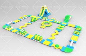 China 2021 Bespoke Design New Aqua Park Inflatable Floating Water Park With Obstacle Course on sale