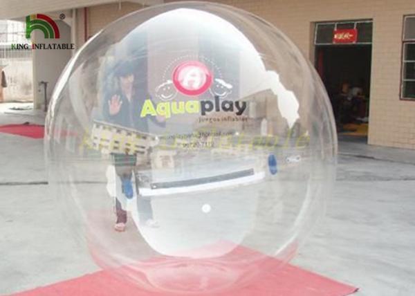 Quality Transparent Inflatable Walk On Water Ball Water Walking Ball 2 m Diameter 0.8mm PVC for sale