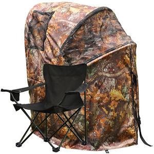 Wholesale Pro Hunting Chair One Man Ground Blinds Real Tree Camo Tent for Deer Turkey , Duck from china suppliers