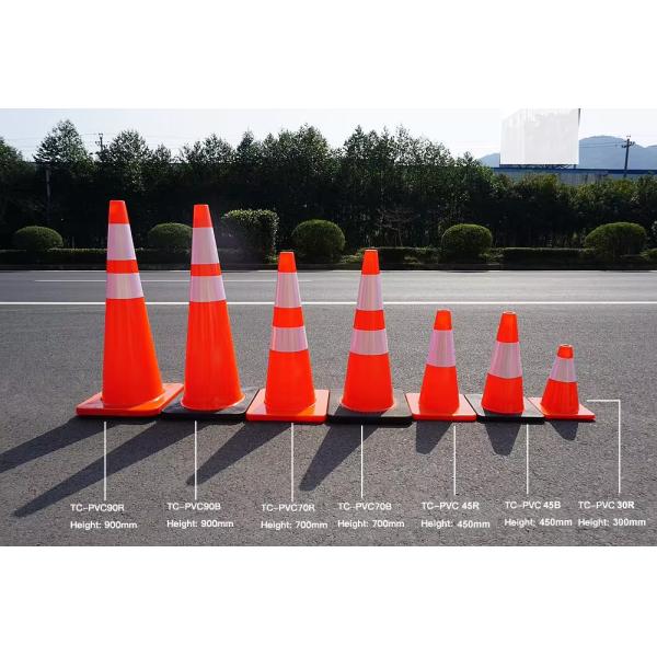 PVC Road Traffic Cone High Visible Reflective Road Work Cones