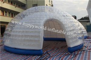 Wholesale inflatable bubble dome tent , half clear igloo tent , nflatable air tent camping from china suppliers