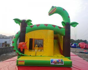 Wholesale Dinosaur Inflatable Bounce Houses Kids Jumping Castle Combo Slide from china suppliers
