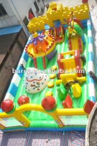 Wholesale EN 14960 Inflatable Amusement Park Bouncy Castle With Slide Play Park from china suppliers