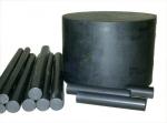 100mm Width Black Rods / PTFE Rod For Chemical , Self Lubricating