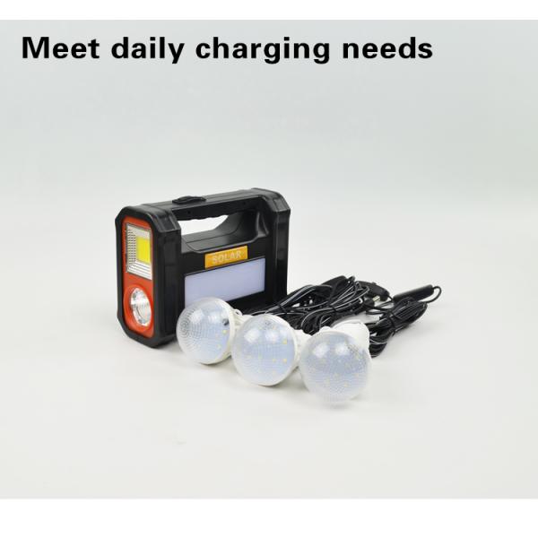 Ground Mounting Compact Off Grid Solar Lighting Kit With Led Bulb