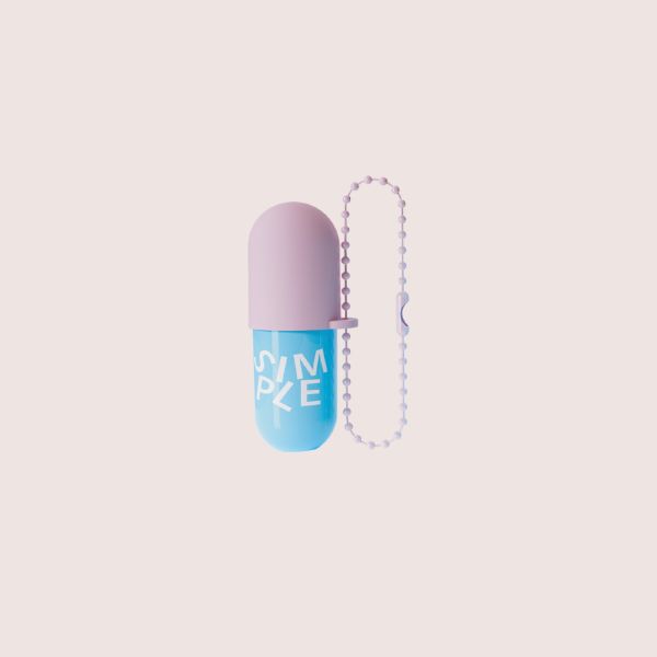 GL115 Pill-shaped Lipstick with Decorative Chain and Silicone Outer Cap