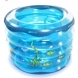 Wholesale New Kids Baby Swimming Pools Inflatable Bathtub Toddler Water Fun 5-Ring Pool from china suppliers