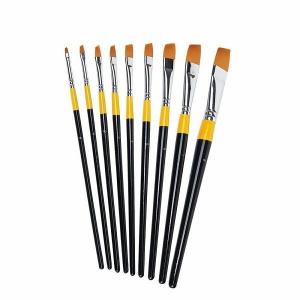 Wholesale Private Labeling Nylon Hair Acrylic Painting Brush angular Artist Painting Brush Set from china suppliers