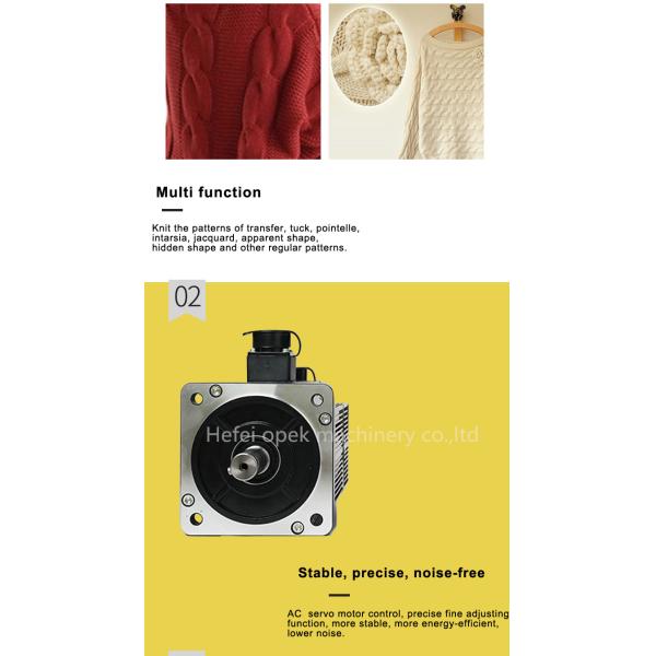 Fully Fashion Automatic Computerized Flat Knitting Machine Single Double Three System Sweater