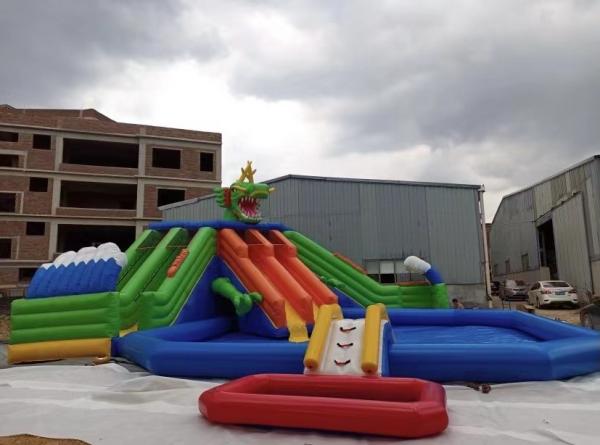 Quality Pool Blow Up Water Slide Big Bouncer Giant Jump Castle for sale