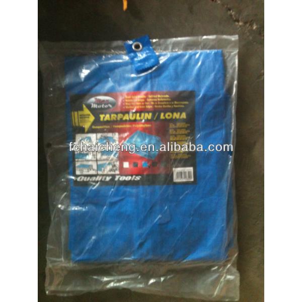 orange color finished poly tarp sheet