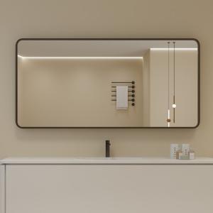 Waterproof Defogger Touch Switch Rectangular Smart Bathroom Mirror