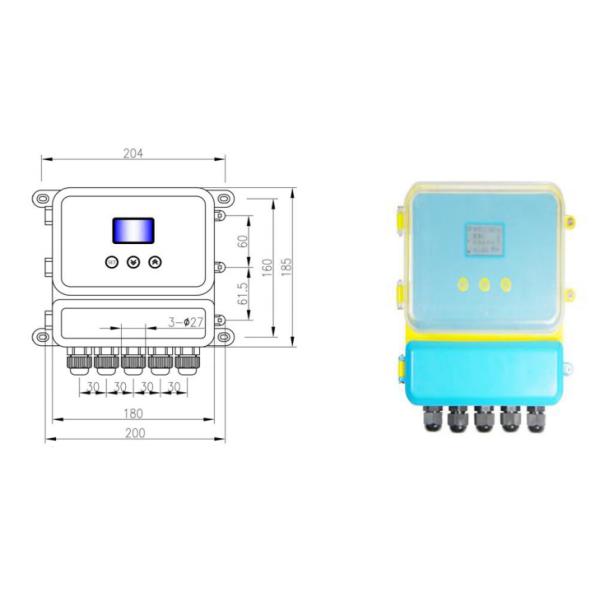 Wall Mount Fluid Level Meter Ultrasonic Level Meter 4-20mA Analog Output