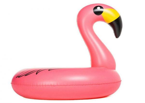 Quality Inflatable Flamingo Lifebuoy Inflatable Water Toys For Adults 115*100cm for sale