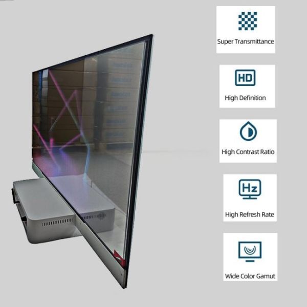 27 Inch Efficient Transparent OLED Display for Quick Start and Smooth Scene Operation