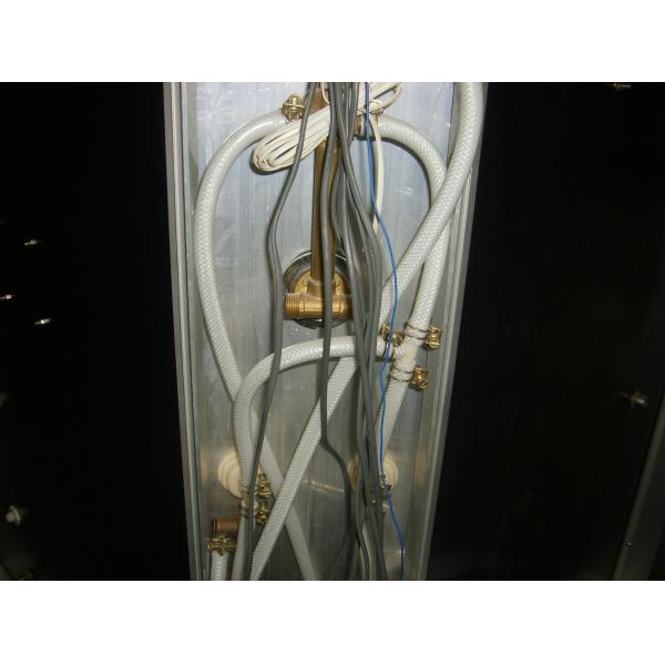 rectangular steam shower room with jacuzzi