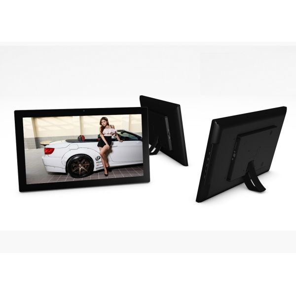 15.6 Inch Touch Screen Digital Picture Frame Free Viewing Angle IPS Screen HD