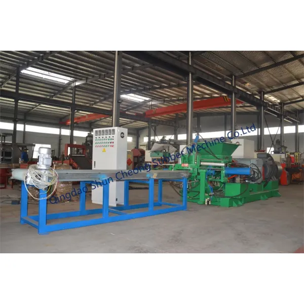 China Hot Feed Type Rubber Extruding Extrusion Machine / Rubber Strainer Extruding Manufacturer
