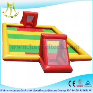 China Hansel Inflatable football field inflatable soccer field on sale