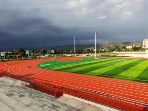 EPDM Rubber Athletic Track Flooring Materials  Spike Resistant