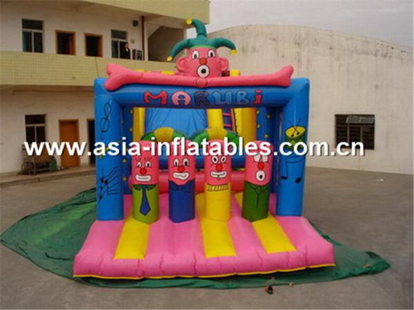 Quality Hot clown inflatable jumping bounce funny inflatable combo for sale