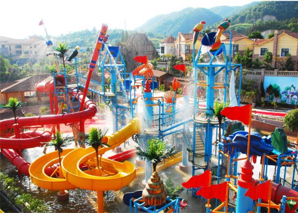 Commercial 0.6m Outdoor Aqua Playground Kids Water Park Rides
