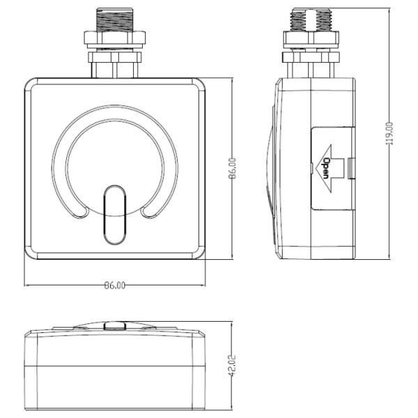 Microwave Motion Sensor MC616V RC North Amercian Version Can Be Set Via MH01 Remote Control