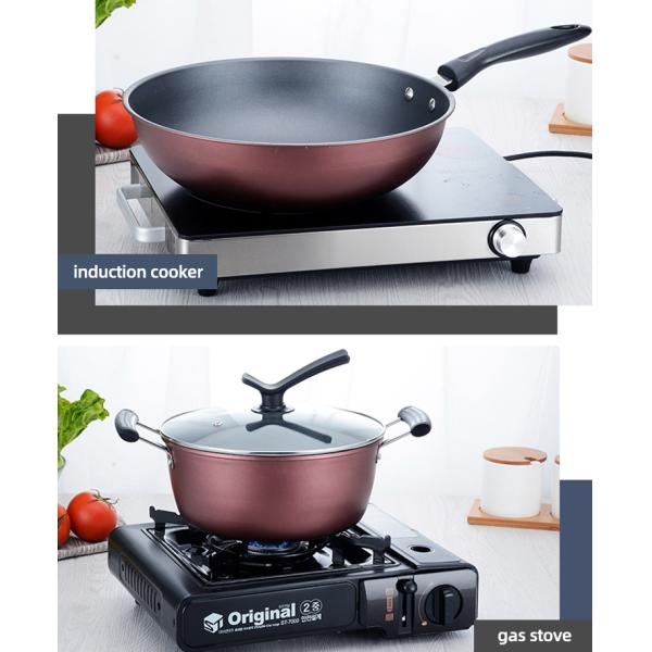 Non Stick Multifunctional Kitchen Cast Iron Cookware Set With Bakelite Handle