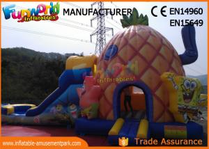 Wholesale PVC Tarpaulin Inflatable Combo Games Inflatable Spongebob Bouncer With Slide from china suppliers