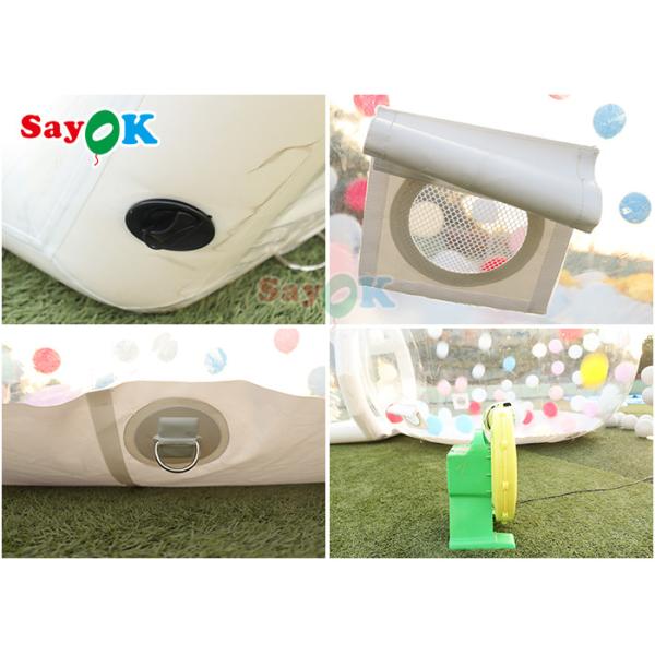 0.6mm PVC Bubble Bounce House Room Inflatable Clear Domes Customize