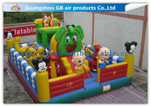 Quality Kids Inflatable Amusement Park Equipment , Inflatable Fun City For Toddlers for sale