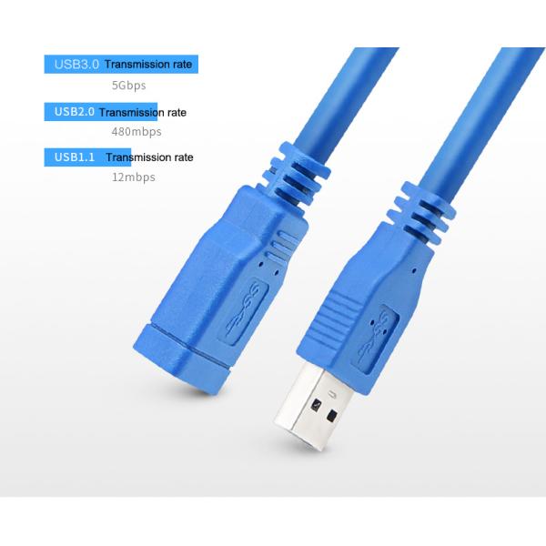 USB 3.0 Extension Cable 5Gbps Female to Male for Printer Charging