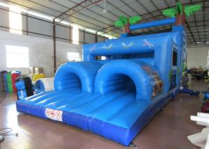 Wholesale Inflatable Outdoor Obstacle Course Bounce House , Blow Up Obstacle Course 12 X 4 X 5m from china suppliers