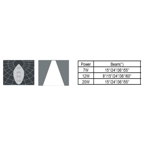 5W/7W/8W/12W/20W LED Spot Down Light Ceiling Angle Adjustable Recessed Aluminum Modern Indoor Lighting
