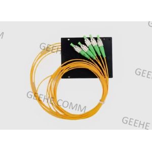 FC UPC Single Mode ABS Box CATV FTTH Fiber Optic Splitter 1×4