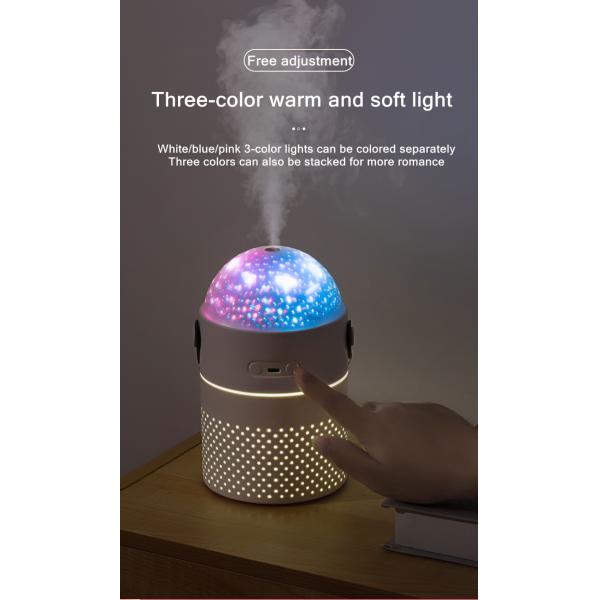 HOMEFISH Rechargeable Battery Essential Oil Diffusers 550ml Projection Air Humidifier