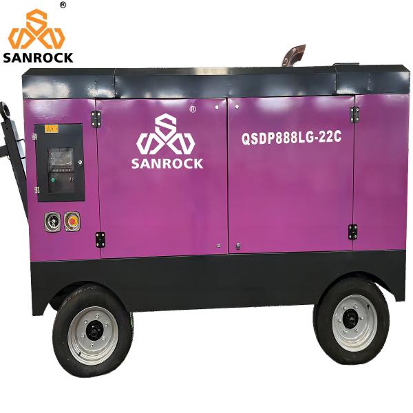 Screw Air Compressor Water Well Drilling Mobile Screw Type Air Compressor Machine