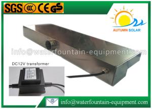 Wholesale Stainless Steel Waterfall Water Fountain Equipment With DC 12V Colorful LED Light from china suppliers