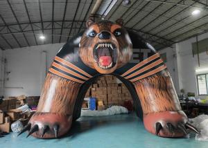 Wholesale Sports Race Entrance Giant Inflatable Bear Tunnel Inflatable Bear Helmet Tunnel Inflatable Helmet Tunnel from china suppliers