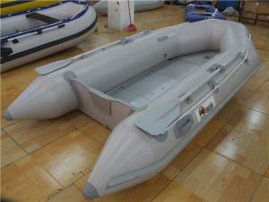 Wholesale V Shaped PVC Inflatable Boat With 4 Individual Air Chambers / Aluminum Floor from china suppliers