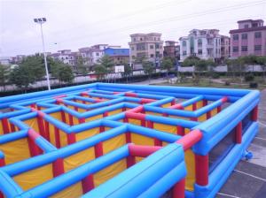 China PVC Tarpaulin Inflatable Maze Playground , Inflatable Sports Games Fun on sale