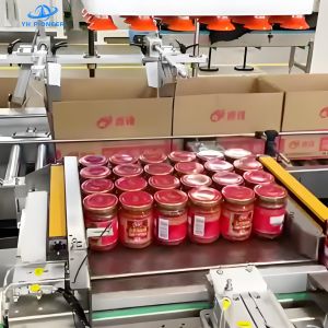 Automatic Case Packer Line for Bottles Cans Bottled Jam Carton Case Packing