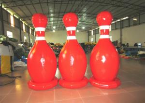 China Large Sealed Inflatable Water Games Giant Inflatable Bowling Set 2.2mh 0.65mm PVC on sale