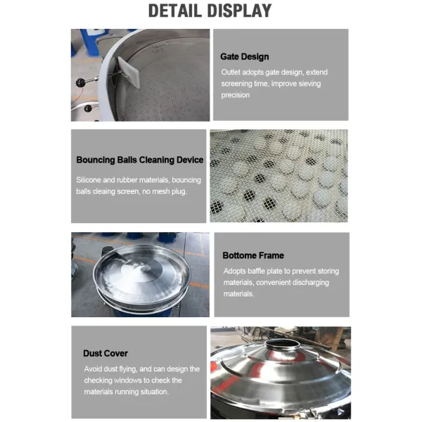 China Rotary Circular Vibrating Screen for Quartz Sand