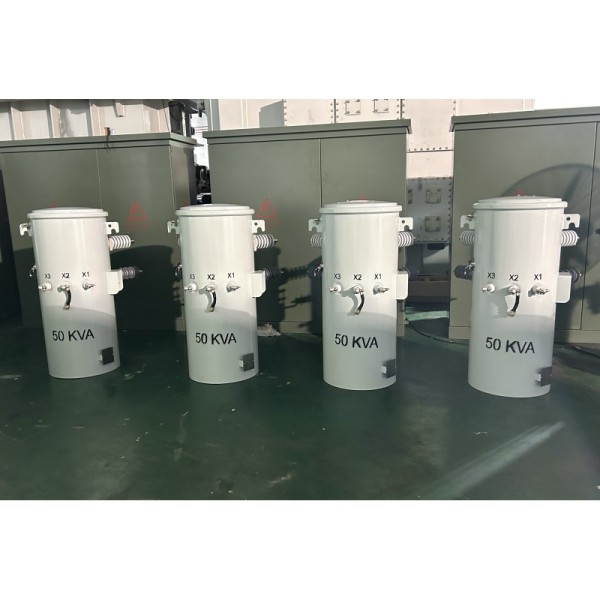 50kva Power Pole Transformer Overhead Distribution Dual Windings Transforme 4160Y To 120V UL Certified