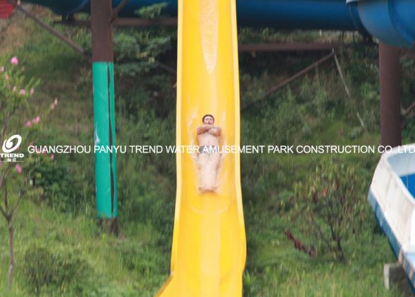 Quality Fiberglass Custom Water Slides High Speed For Amusement Water Park 1 Person / Lane for sale