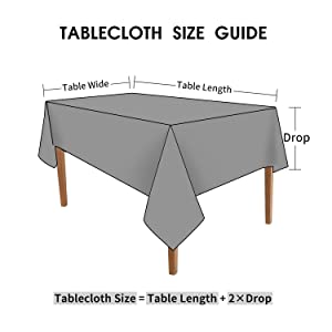 Tablecloth Rectangle Stain Resistant Spillproof Washable Polyester Gingham Table Cloth Outdoor Picnic, Kitchen holiday