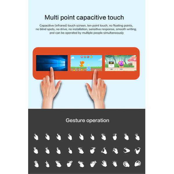 Customizable Size Multi Point Capacitive Touch Amusements Kids Table LCD Touch for Kids Playing in the Kindergarten