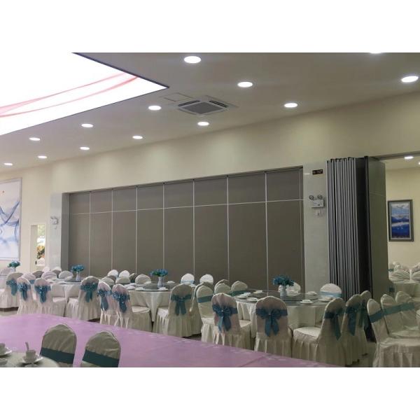 Soundproof Operable Wall Movable Partition Room Divider Polyester Fiber Board Interior Decorate